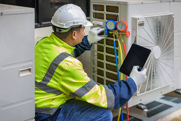 Professional Hvac technician working in Greenfield, MA